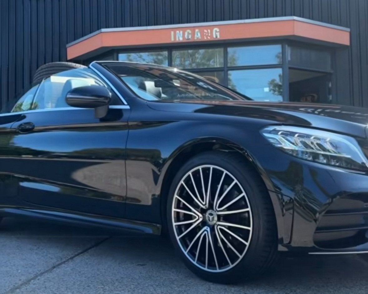 Mercedes-Benz C-Klasse C180 156pk 9G-TRONIC 2019 Zwart, Auto's, 1800 kg, Zwart, Cabriolet, 4 stoelen