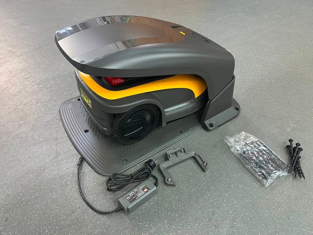 Stiga A1500 robotmaaier inclusief overkapping, Ophalen, Gebruikt, Minder dan 20 cm, Bestuurbaar via app