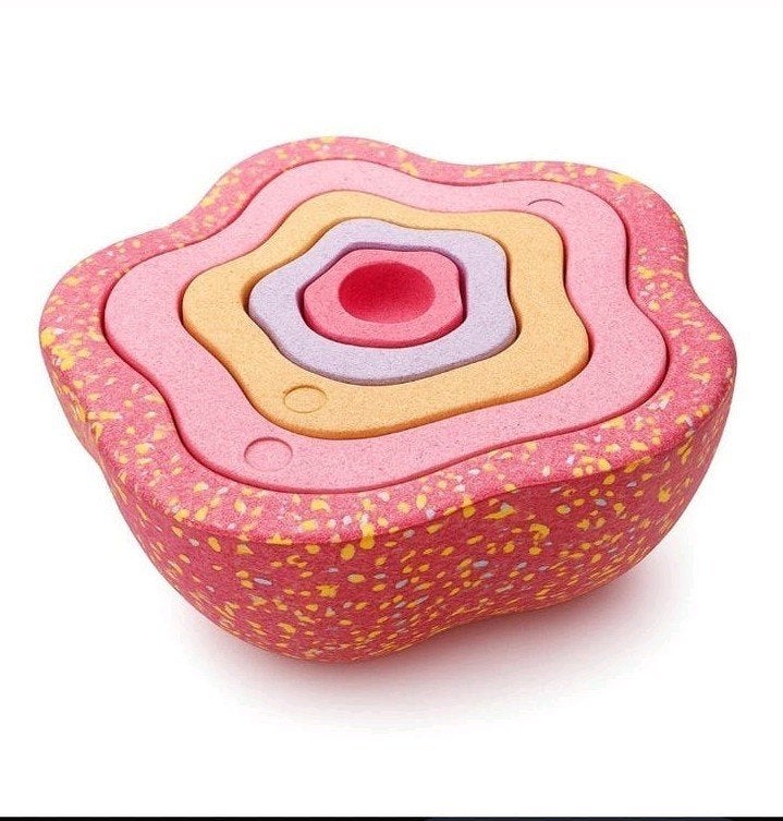 Stapelbare stepping stones 'Rivierstenen' kinder speelgoed, Ophalen of Verzenden, Zo goed als nieuw, Jongen of Meisje