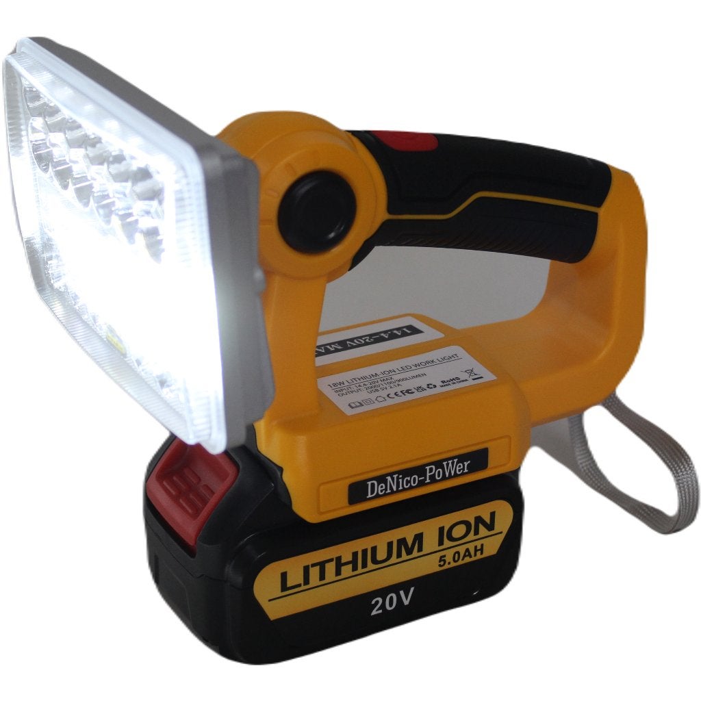 Foto 2 van LED bouwlamp schijnwerper Makita DeWALT Milwaukee