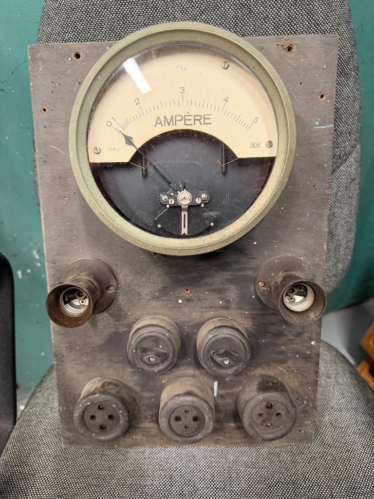 vintage industriële ampèremeter, Antiek en Kunst, Ophalen of Verzenden