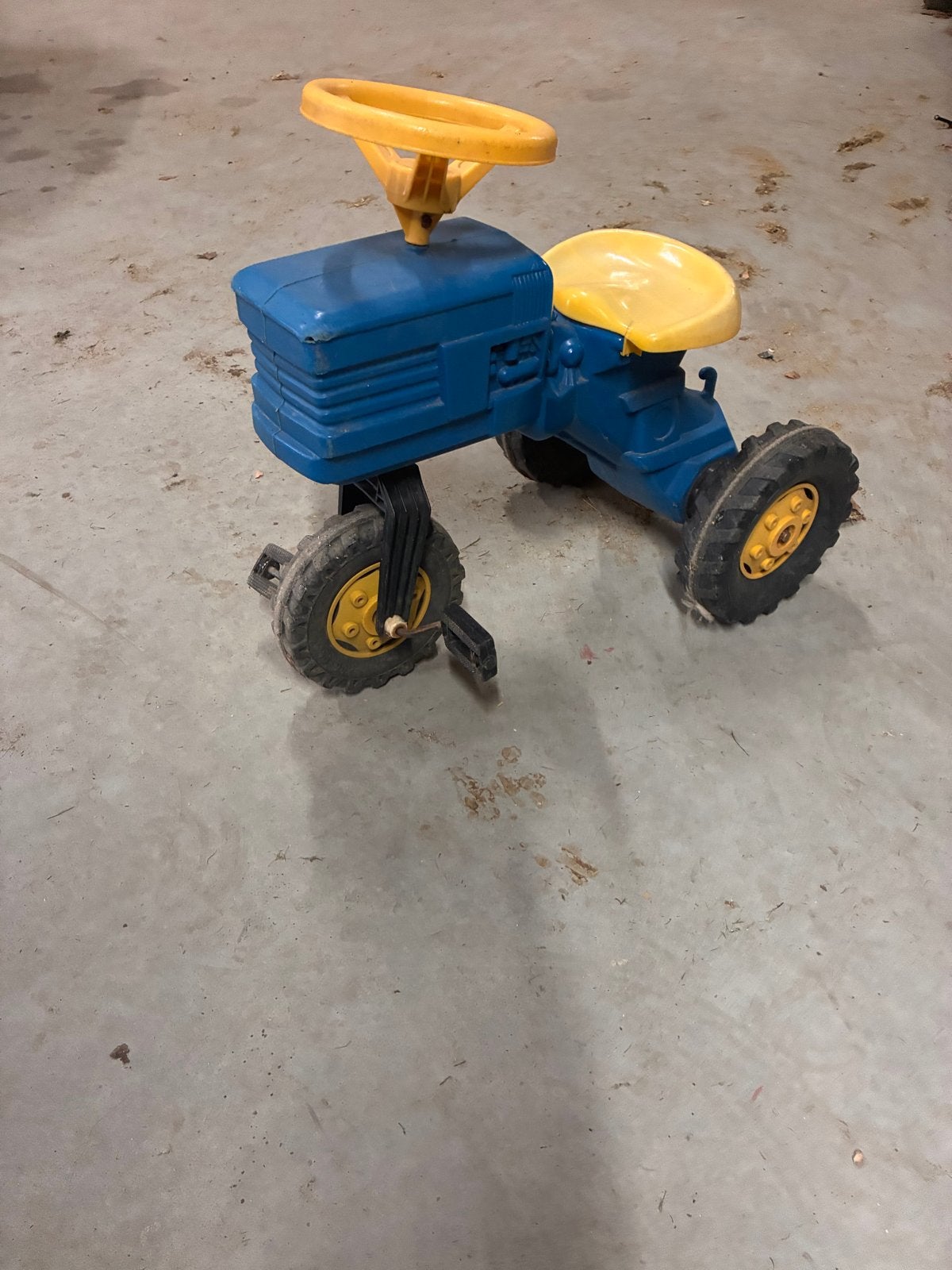 Blauwe traptractor voor kinderen, Kinderen en Baby's, Ophalen, Gebruikt, Trapvoertuig