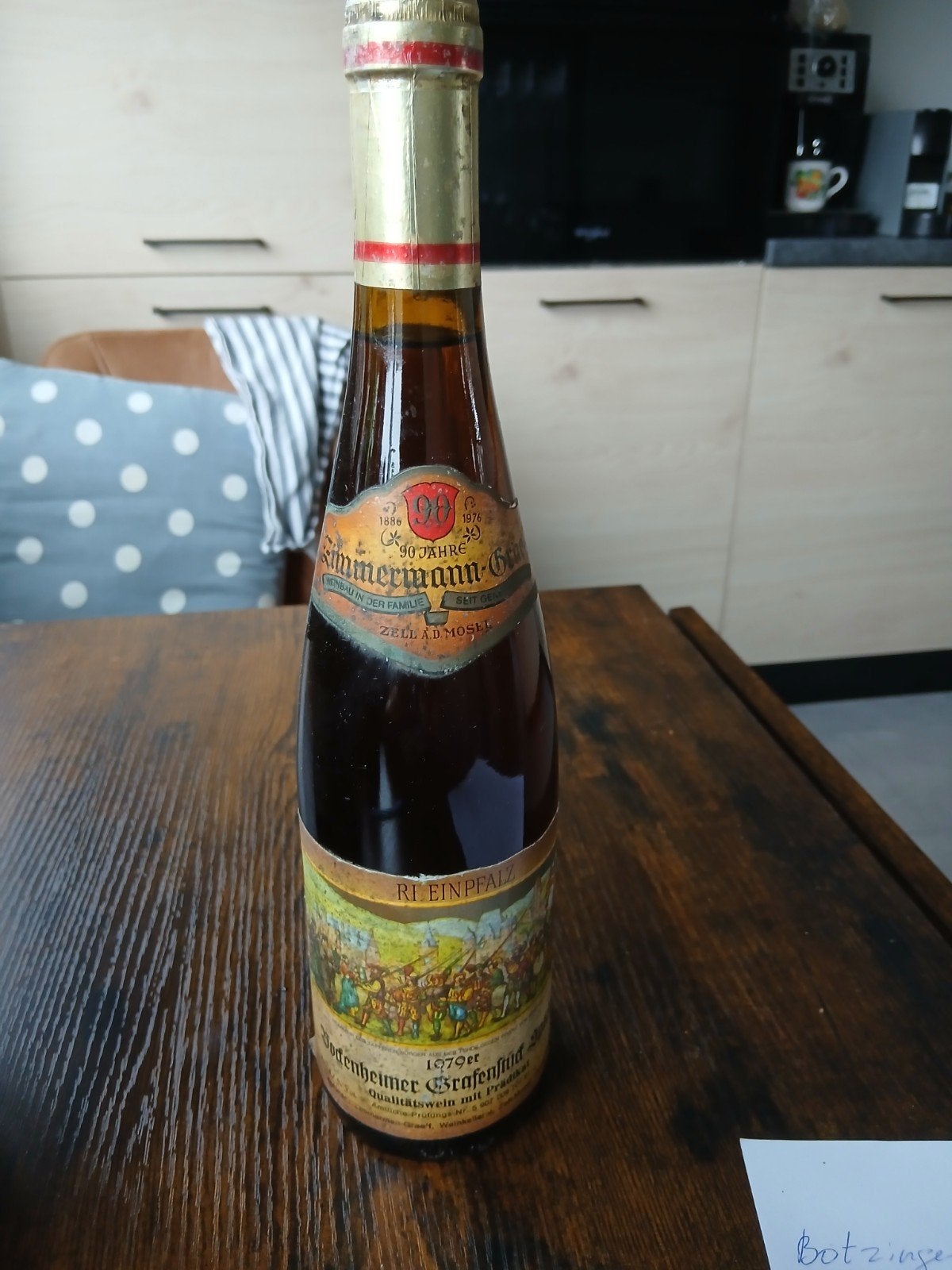 Zimmermann-Graeff & Müller Rheinpfalz Witte Wijn 1979, Ophalen of Verzenden, Gebruikt, Overige gebieden, Witte wijn