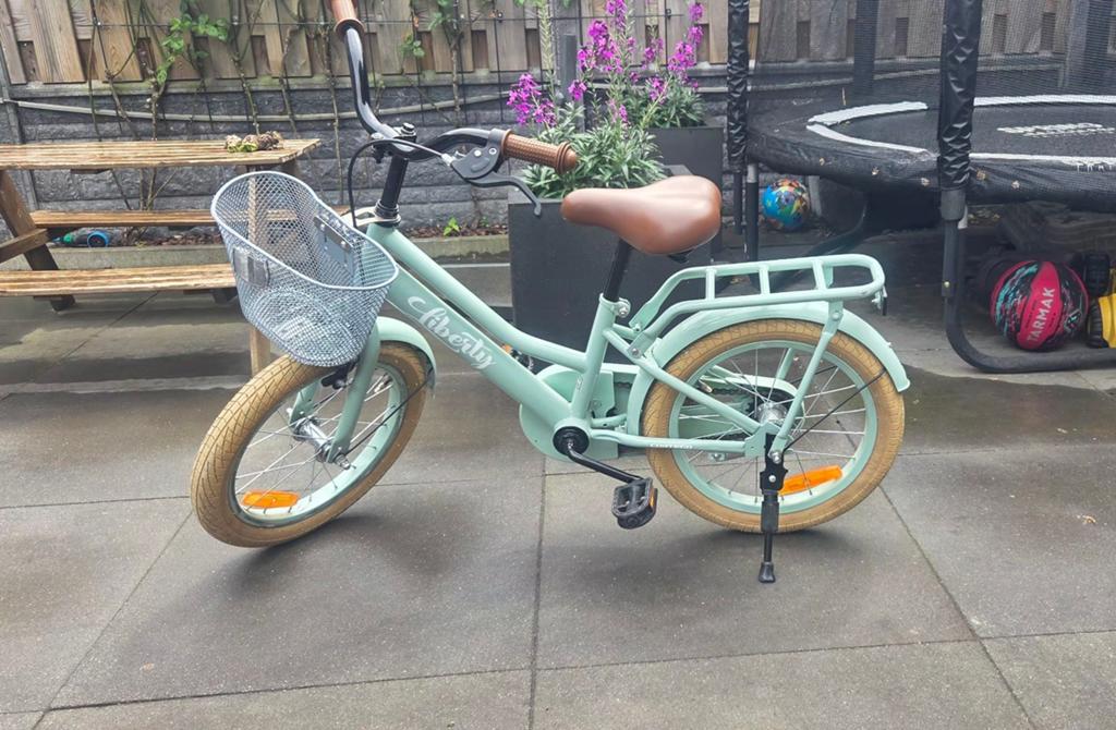 Leuke kinderfiets - Liberty - 16 inch - Lichtgroen, Ophalen, Terugtraprem, Liberty, 16 tot 20 inch
