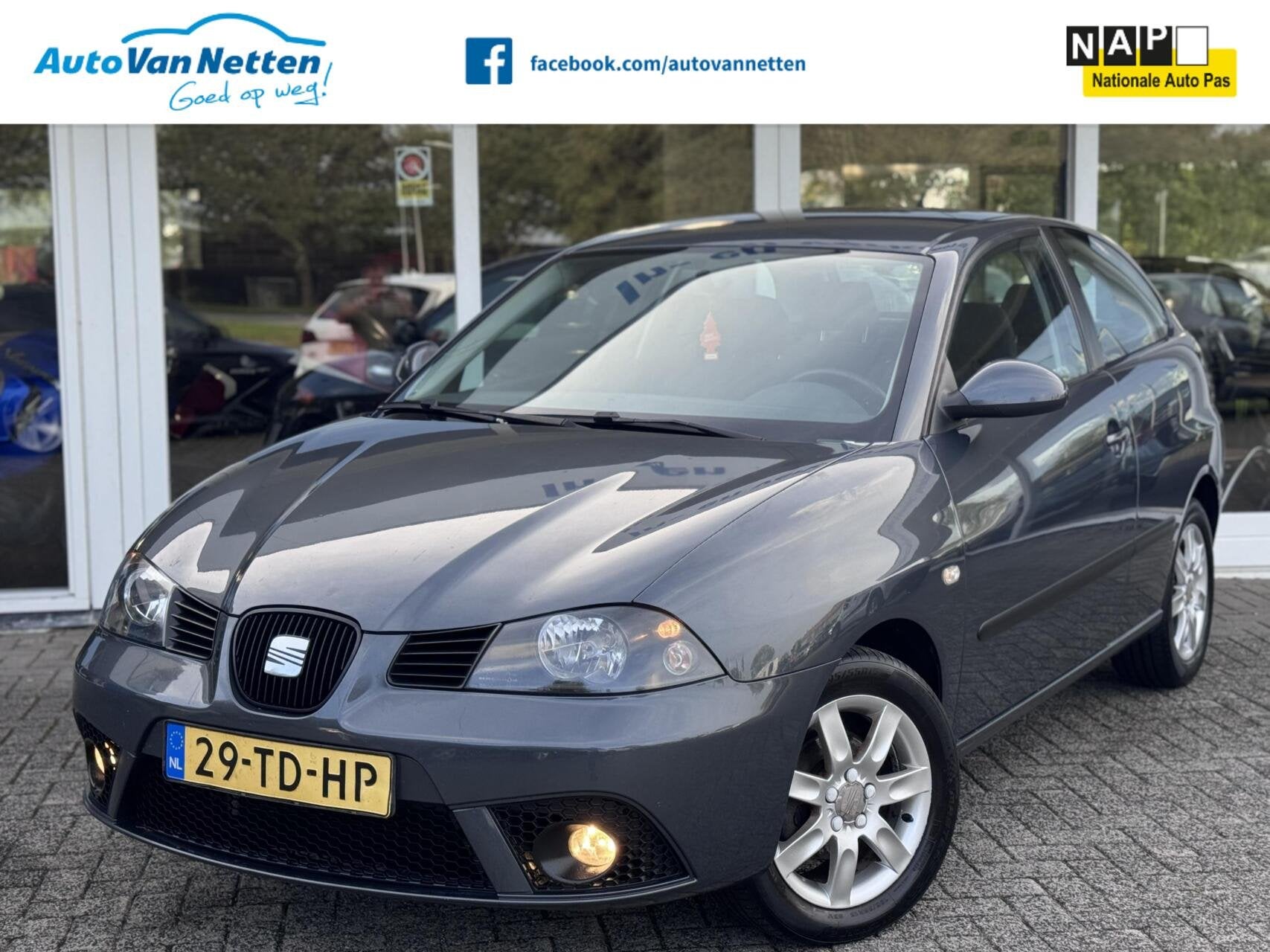 Seat Ibiza 1.4-16V 100pk, Sensation,Clima,Cruise,Radio/cd,Lm, Auto's, Voorwielaandrijving, Zwart, 4 cilinders, Ibiza