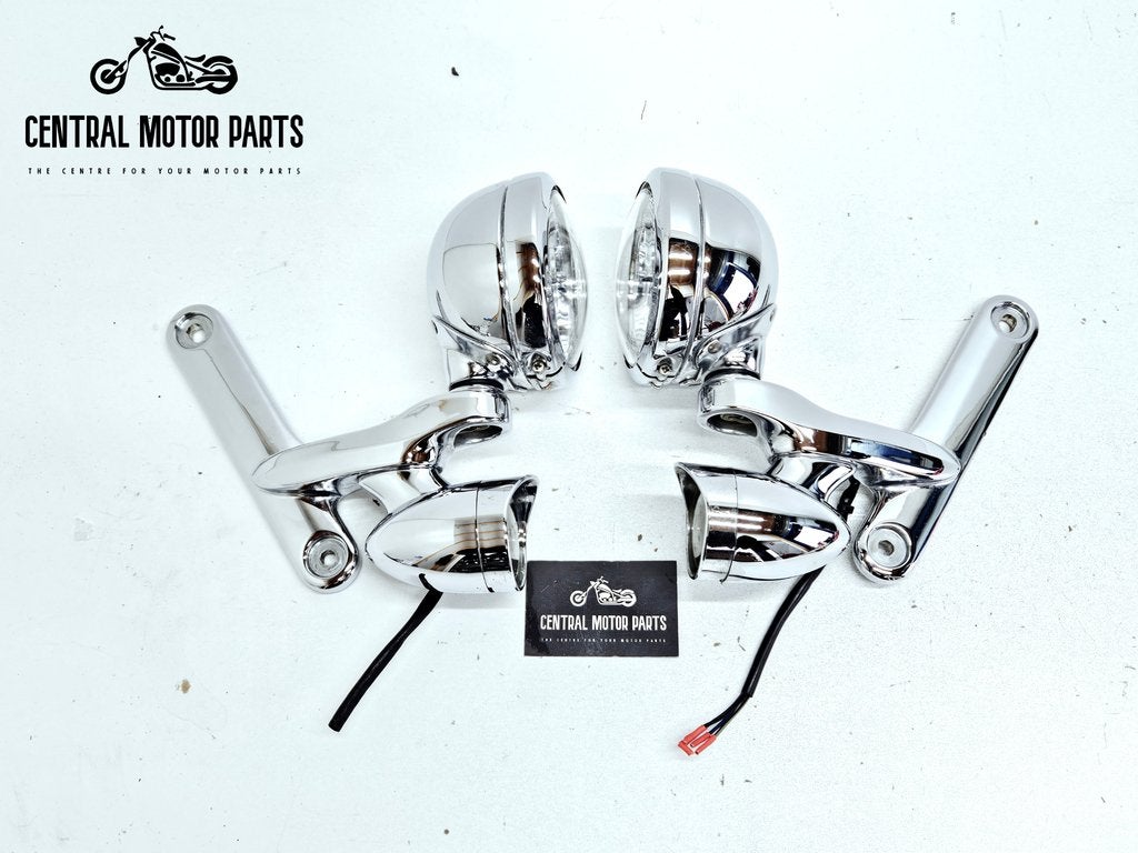 Passing Lights brackets chroom Touring 2014-up, Motoren, Niet ingevuld, Gebruikt, Niet ingevuld, Ophalen of Verzenden