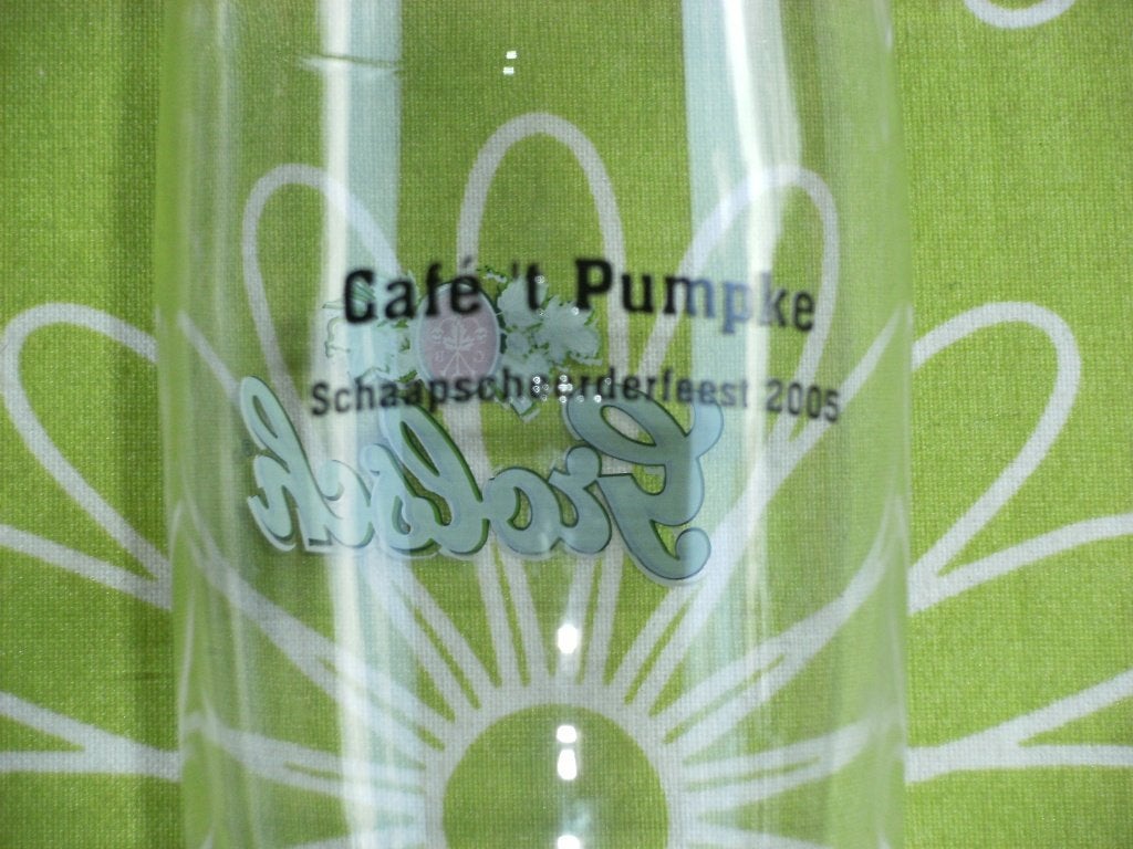 Grolsch Café 't Pumpke Schaapscheerderfeest 2005 Dubbeldruk, Verzamelen, Biermerken, Ophalen of Verzenden, Zo goed als nieuw, Glas of Glazen
