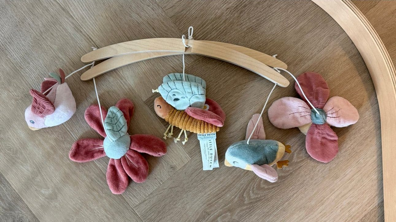 Little Dutch Muziekmobiel - Roze/Hout, Kinderen en Baby's, Speelgoed | Babyspeelgoed, Verzenden, Zo goed als nieuw, Mobiel, Met geluid