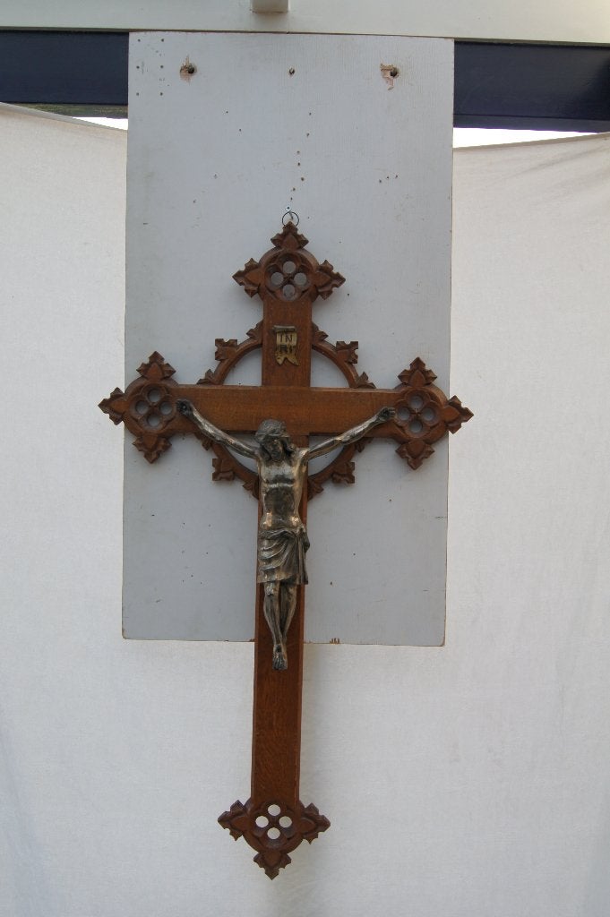 Kruisbeelden ( Gotisch, Ophalen of Verzenden, Hout, Houtsnijwerk