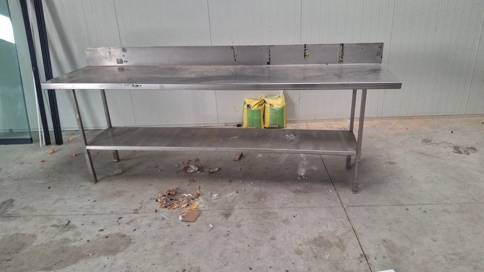 grote RVS werkbank 3 meter werktafel