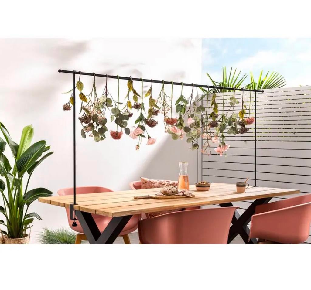 Tafel klem zwart staal, Tuin en Terras, Tuinmeubel-accessoires, Ophalen, Zo goed als nieuw