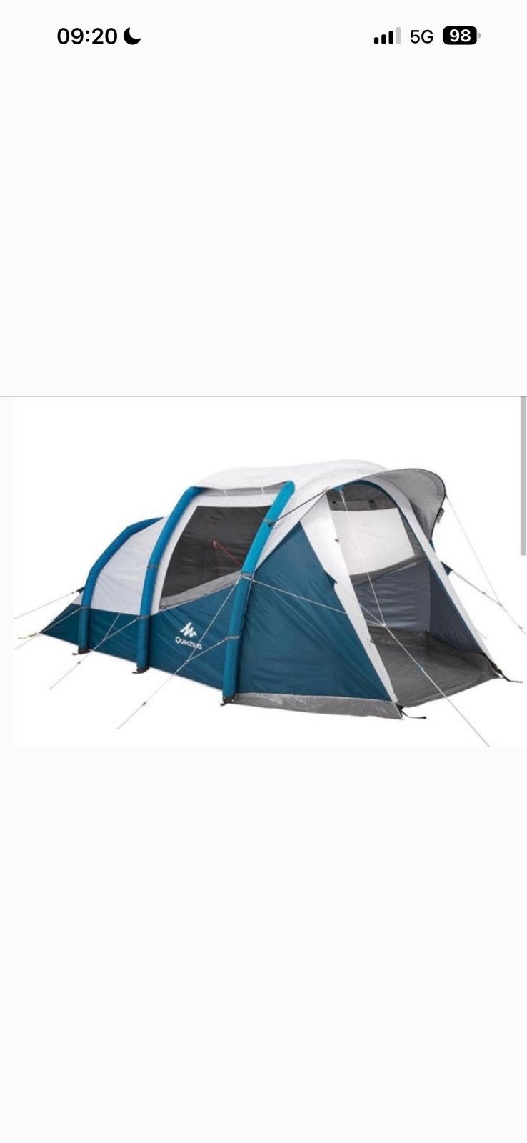 Quecha Air Seconds 4.1  Tent, Verzenden, Zo goed als nieuw