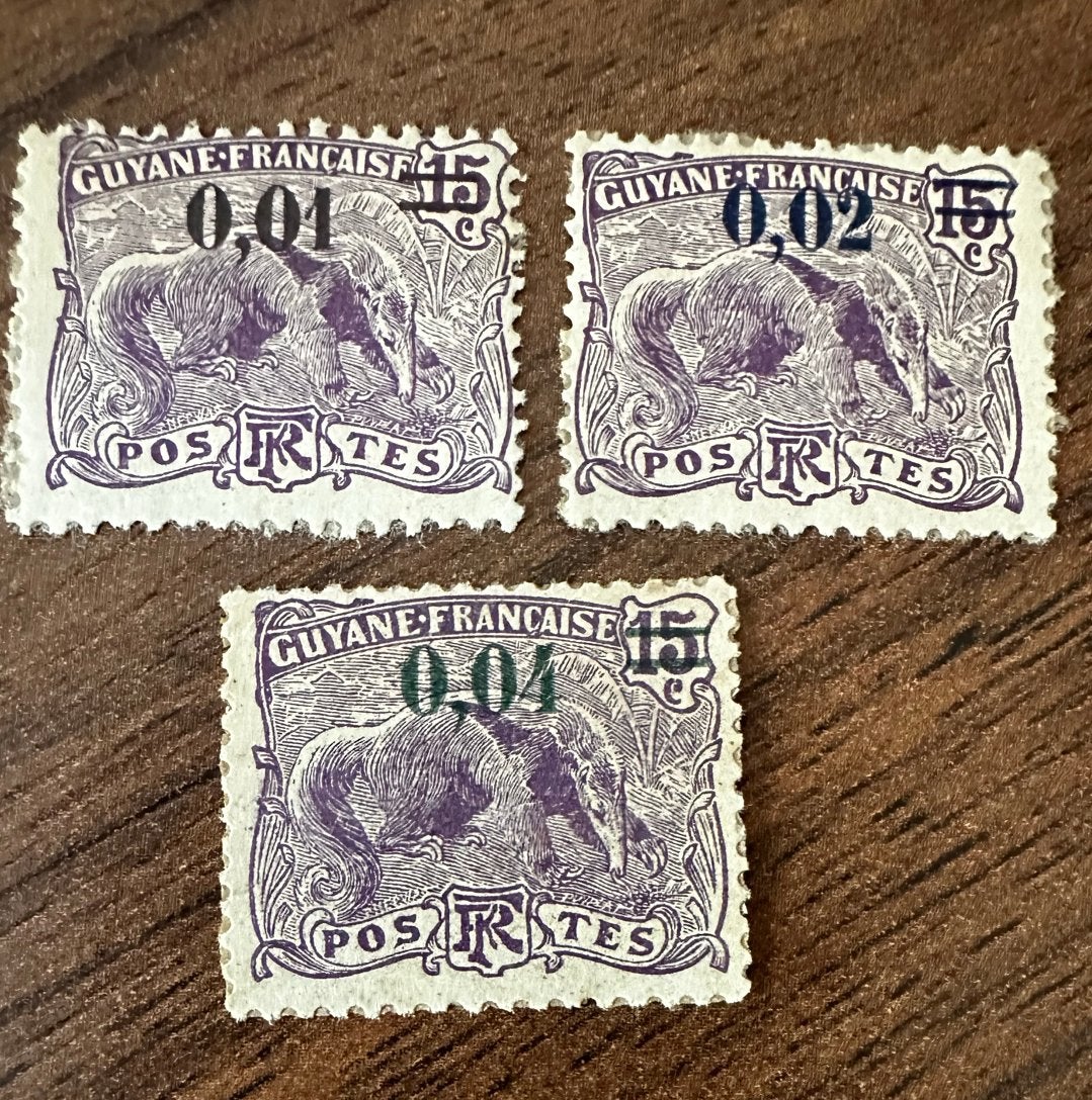 Frans Guyana 1922 Dieren miereneter - Ongebruikt, Ophalen of Verzenden, Postfris