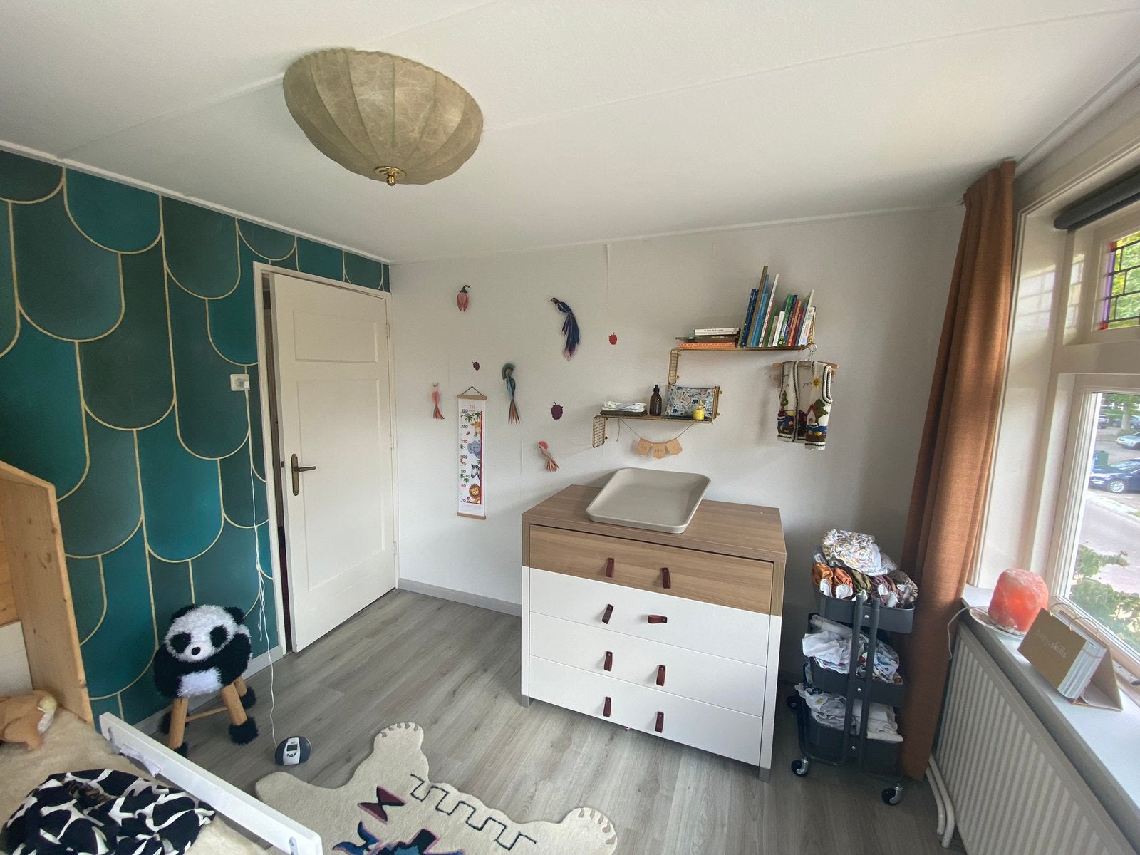 Babykamerset: commode en ledikant, 50 tot 70 cm, Ophalen of Verzenden, Voetruimte, 100 cm of meer