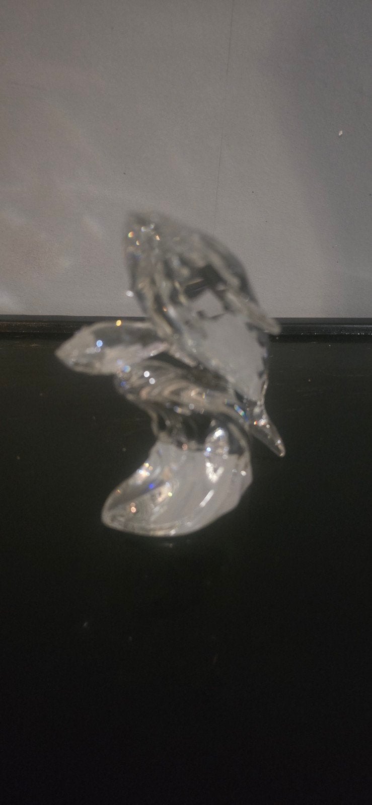 Swarovski kristallen walvis beeldje jaarstuk, Ophalen of Verzenden, Zo goed als nieuw, Figuurtje