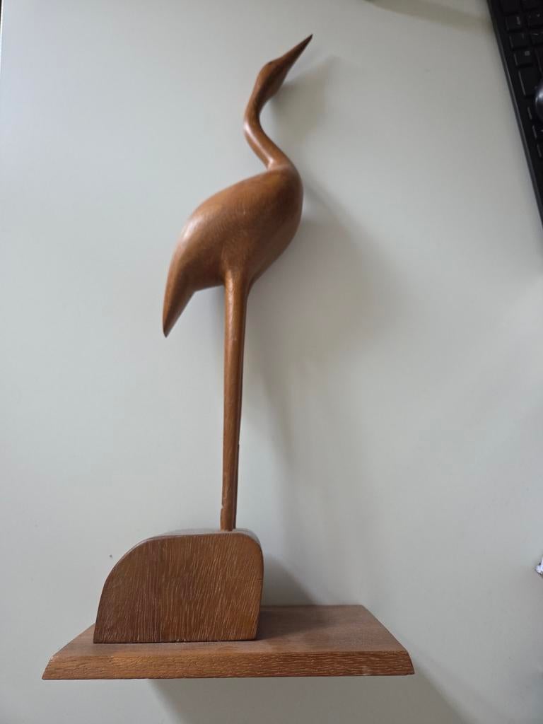 Houten beeld - vogel, Ophalen, 50 - 100 cm, Beeld, Hout