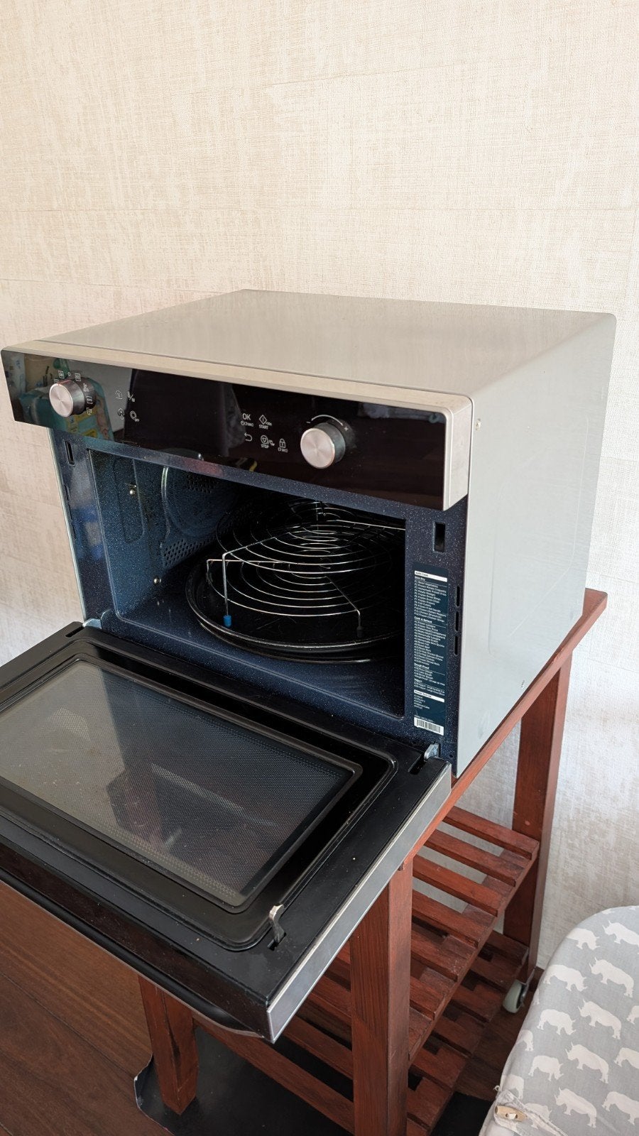 Samsung Combimagnetron MC35J805 - Gebruikt, Goed Werkend, Ophalen, Combimagnetron, Gebruikt, Hete lucht
