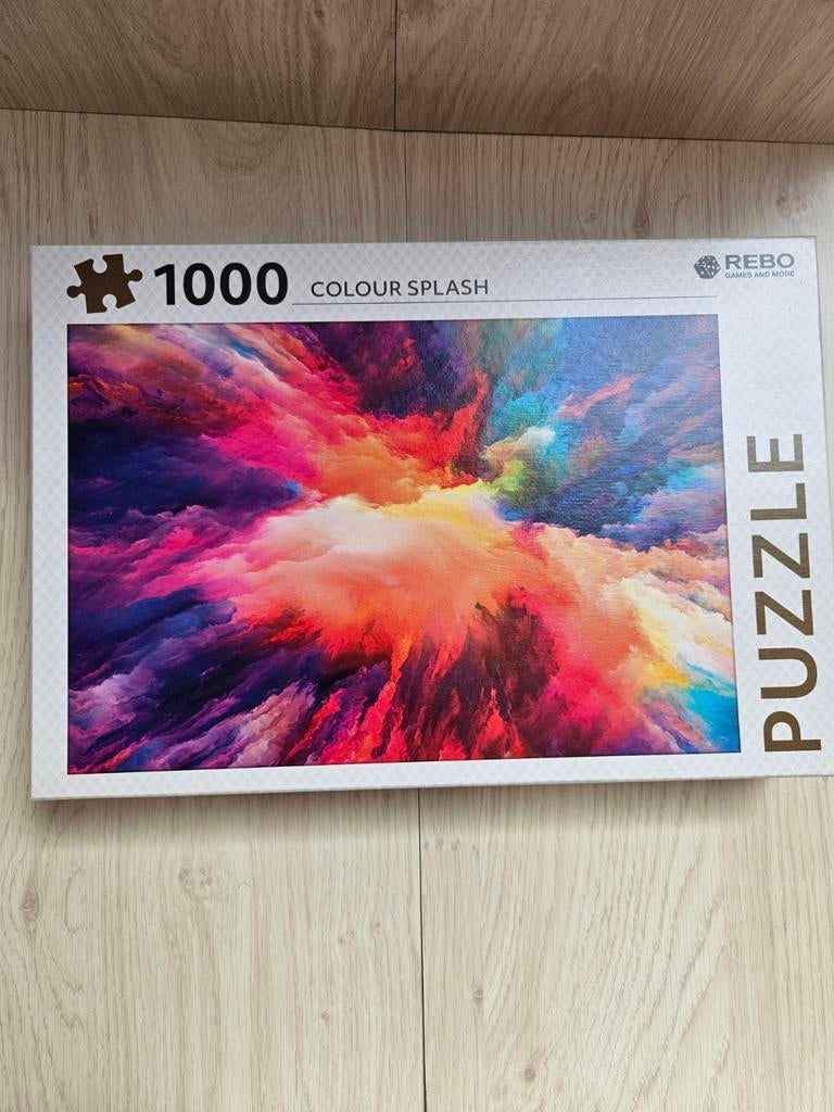 Rebo Colour Splash Puzzel 1000 Stukjes, Ophalen, 500 t/m 1500 stukjes, Zo goed als nieuw, Legpuzzel
