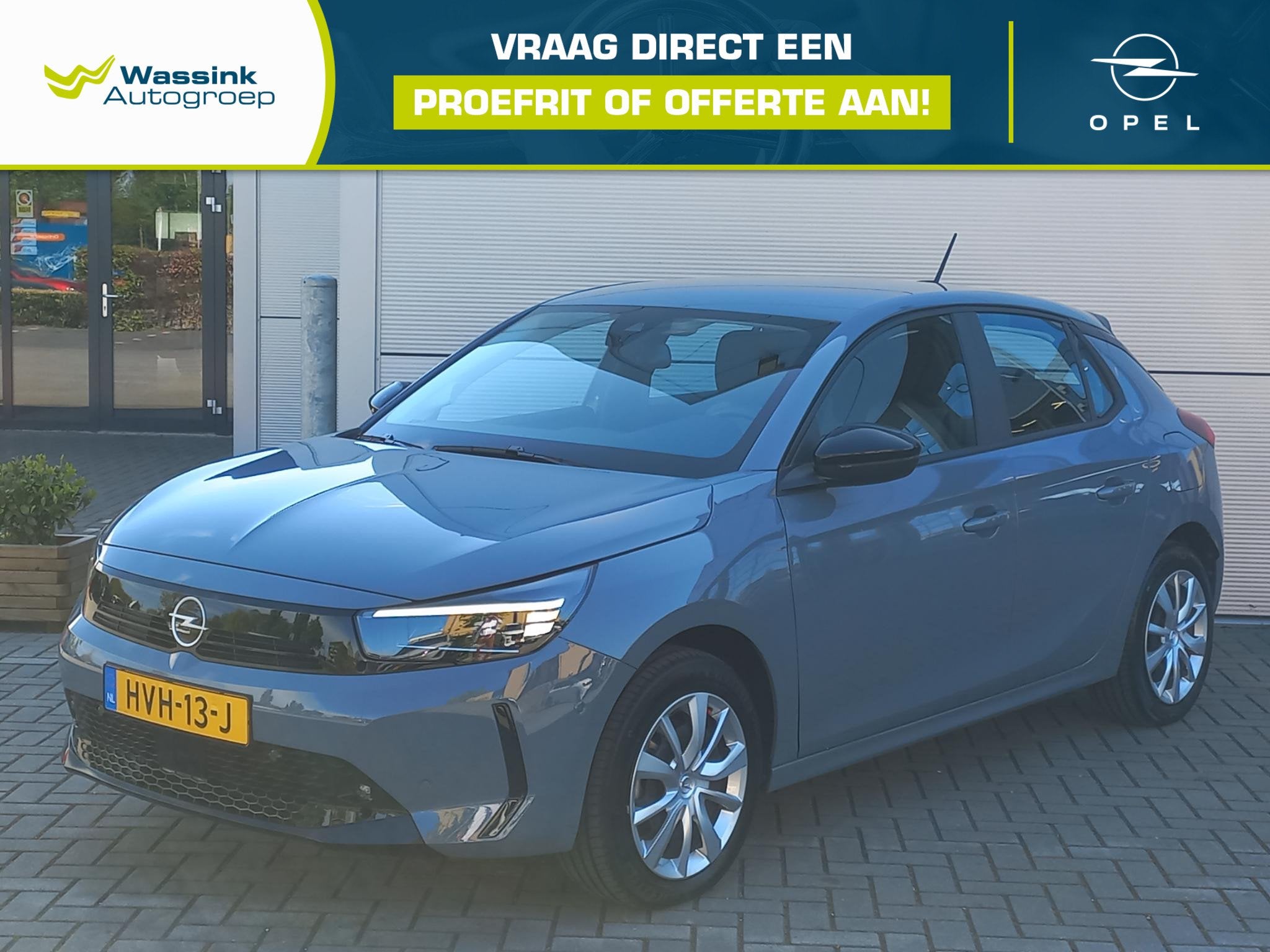 Opel Corsa-e Electric 51kWh 156pk Long Range Business Editio, Auto's, Opel, Stof, Gebruikt, 155 pk, Grijs