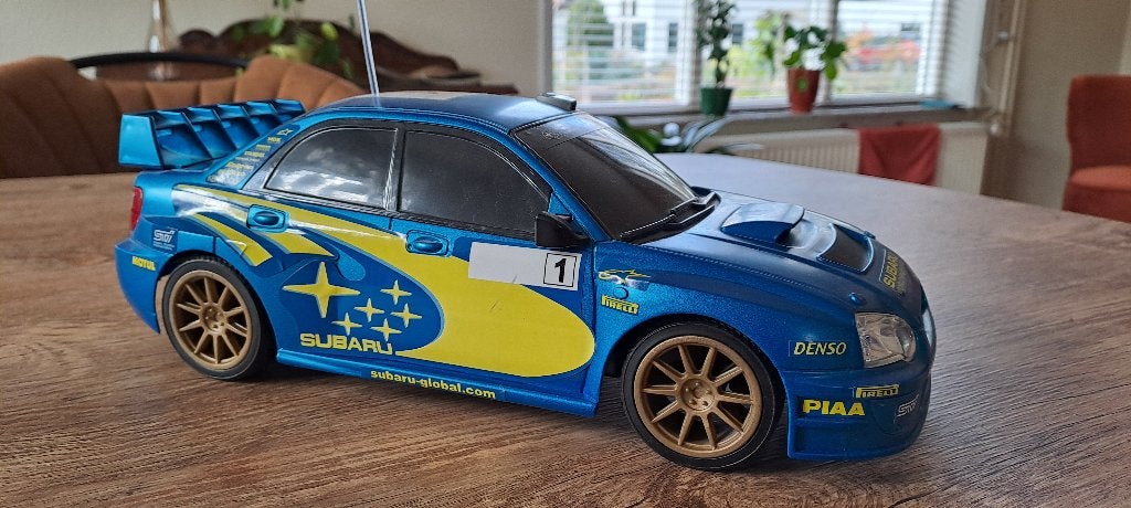 Subaru Impreza WRC Petter Solberg Radiografisch Bestuurbaar, Elektro, Gebruikt, Verzenden, Schaal 1:14