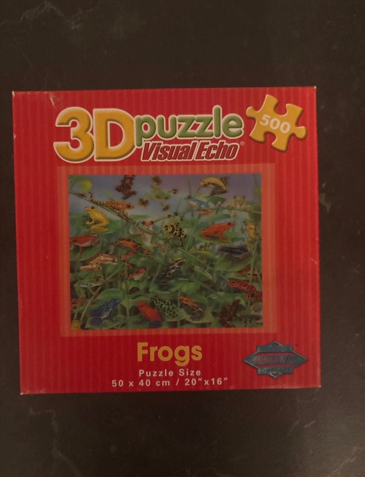 3D Visual Echo Frogs Puzzel 500 stukjes, Hobby en Vrije tijd, Ophalen of Verzenden, 500 t/m 1500 stukjes, Gebruikt, Legpuzzel