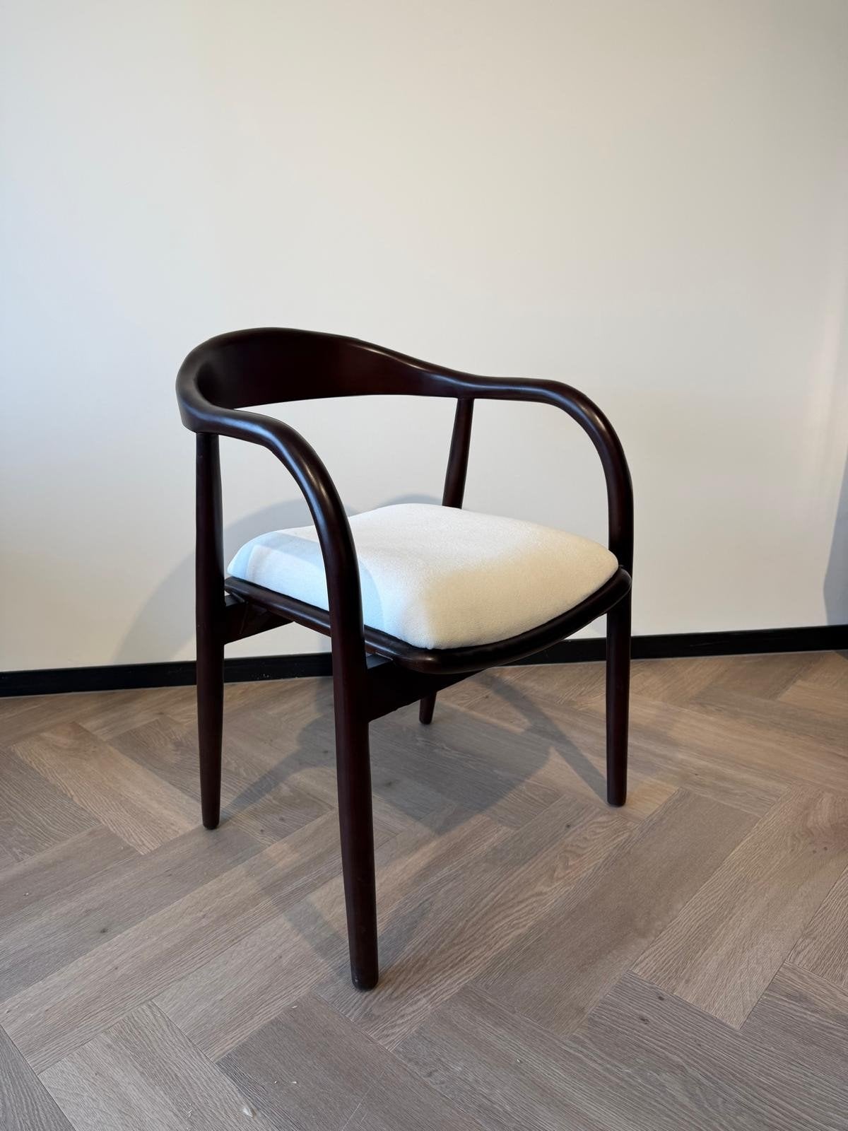 Vintage houten stoelen met armleuningen, Antiek en Kunst, Ophalen