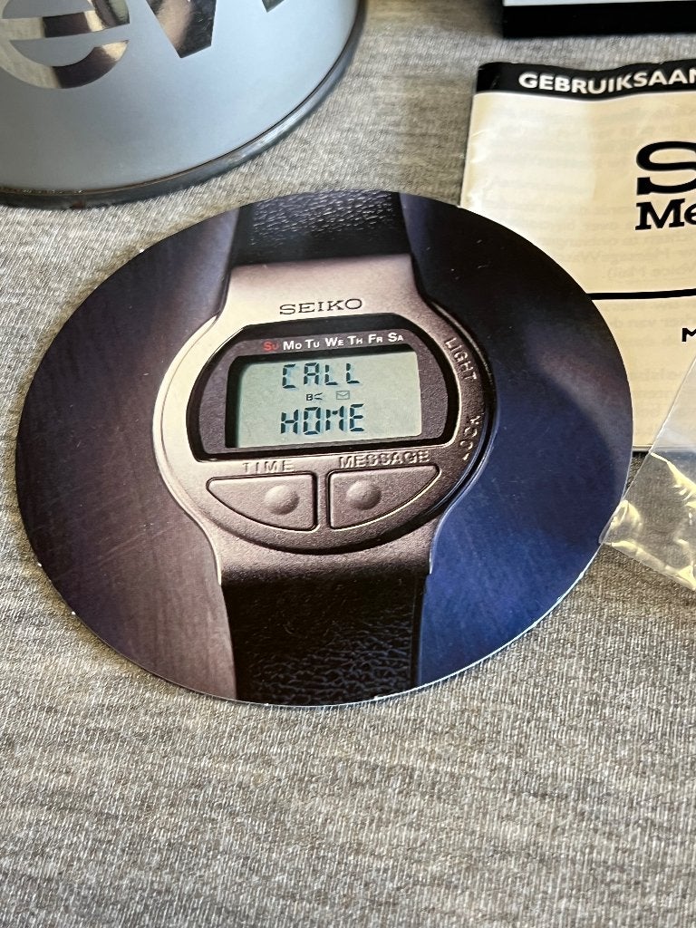 Seiko Message Watch Goud MA52-4A00, Seiko, Gebruikt, Staal, Polshorloge