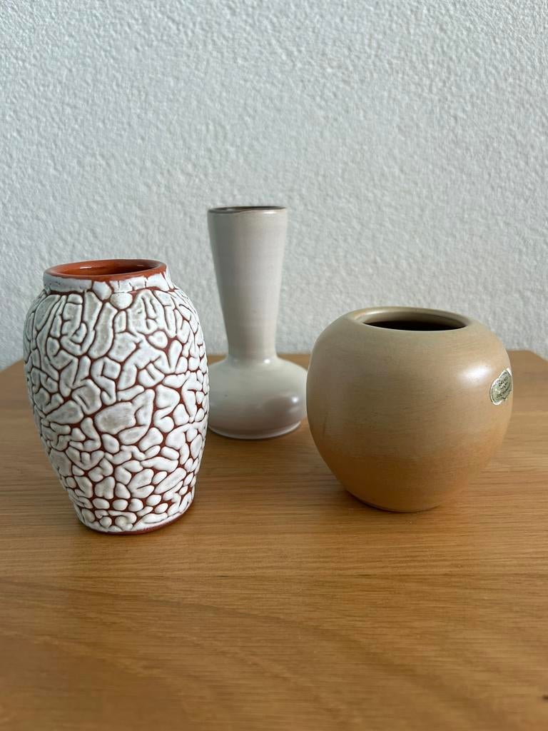 Vintage Retro Vaasjes / 60~70e Jaren~HK Living Style, Overige kleuren, Aardewerk of Porselein, Ophalen of Verzenden, Zo goed als nieuw