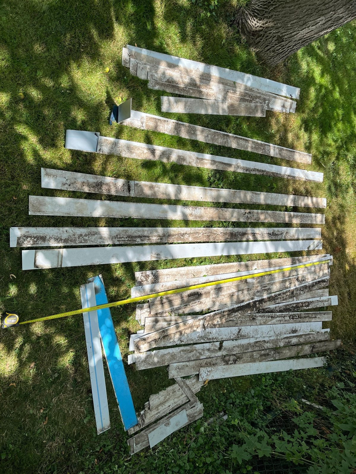 Aluminium voor border randen 10 cm hoog en ruim 1mm dik., Tuin en Terras, Ophalen, Overige materialen, Gebruikt, 200 cm of meer