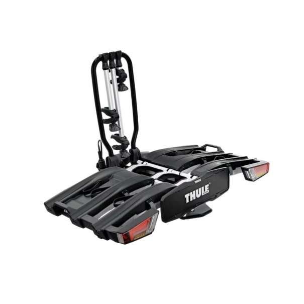 Te Huur; Thule EasyFold XT 934 Fietsendrager, Auto diversen, Fietsendragers, Zo goed als nieuw, Trekhaakdrager, 3 fietsen of meer