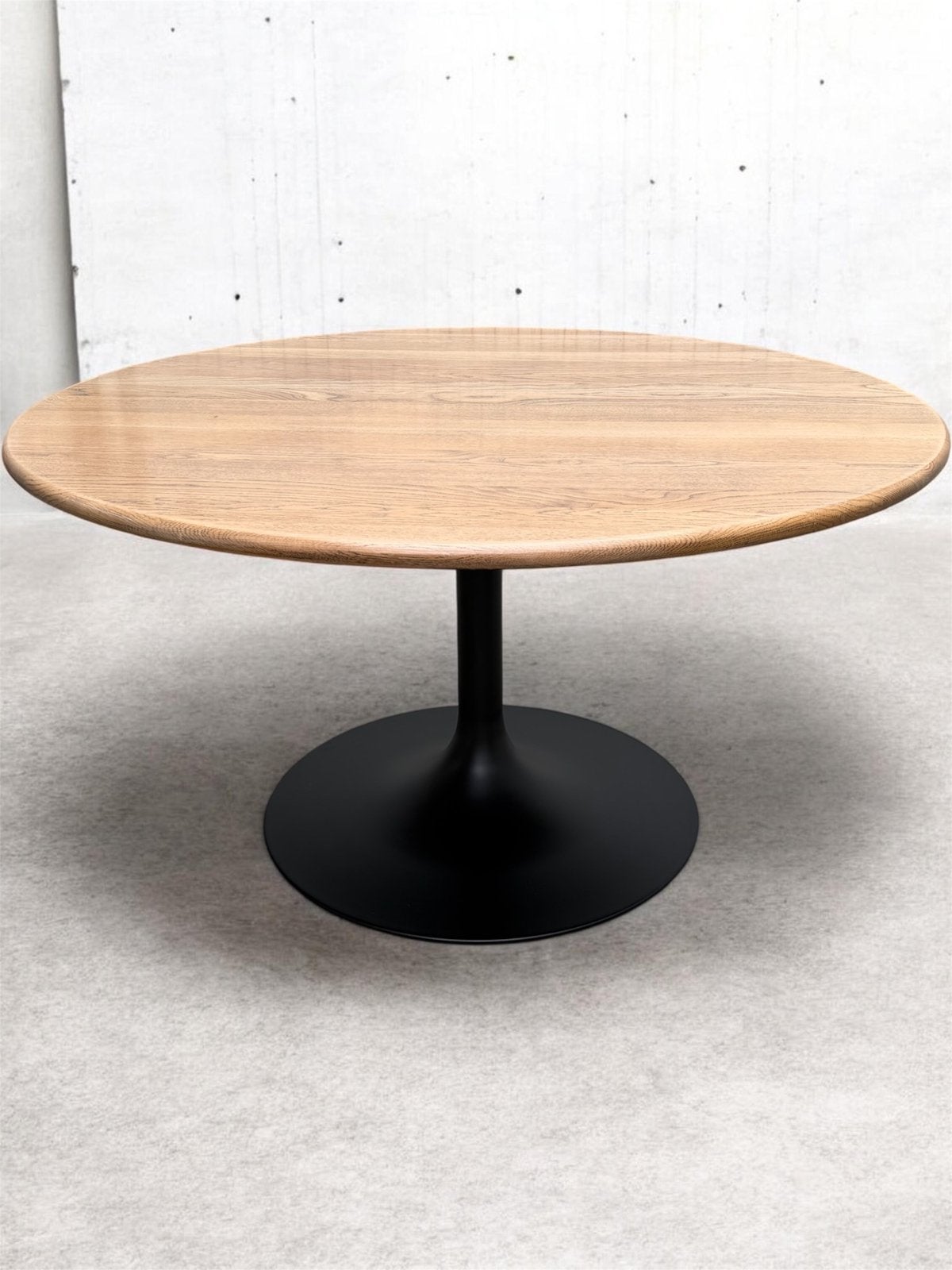 Artifort Clarion massief eiken rond 140cm, 200 cm of meer, Zo goed als nieuw, Rechthoekig, 50 tot 100 cm
