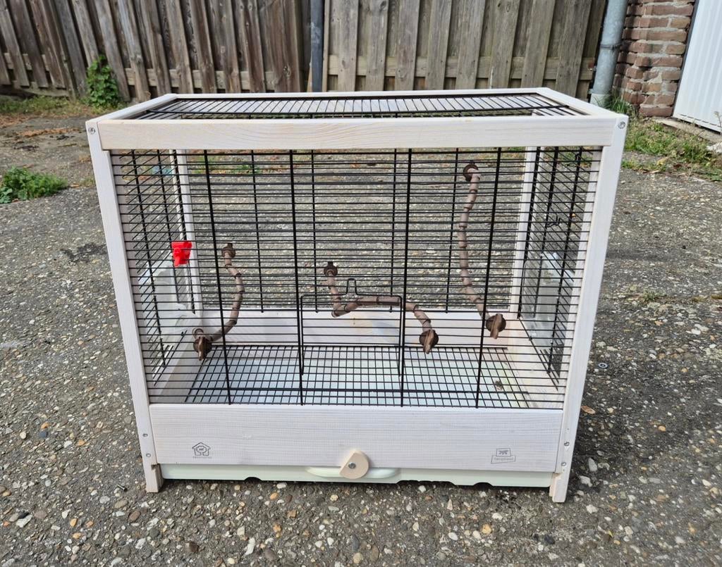 te koop vogelkooi in nette staat, Ophalen, Gebruikt, Hout, Vogelkooi