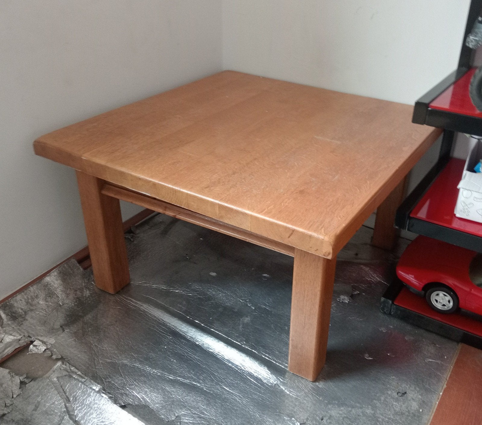Massieve eiken salontafel van Oisterwijk, Ophalen, Vierkant, 50 tot 100 cm, 50 tot 100 cm