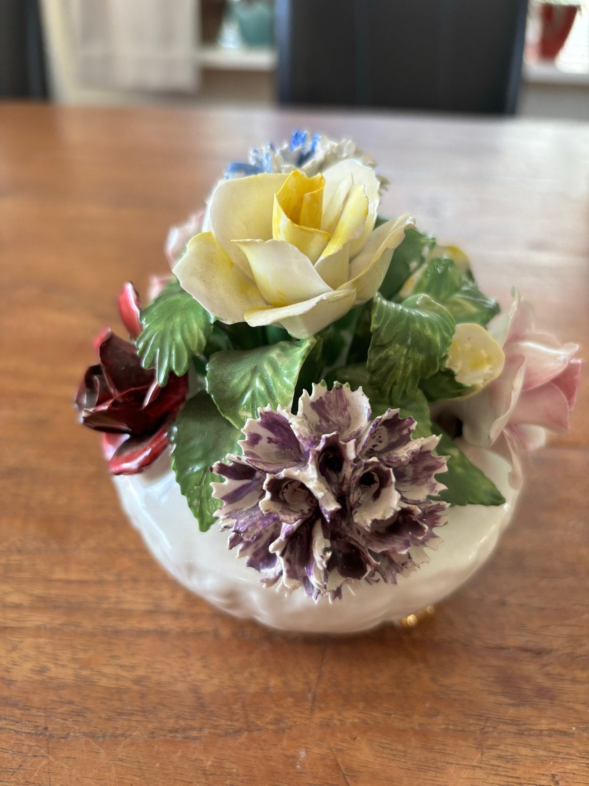 Prachtige Porseleinen Bloemenmand - Handgemaakt, Ophalen of Verzenden