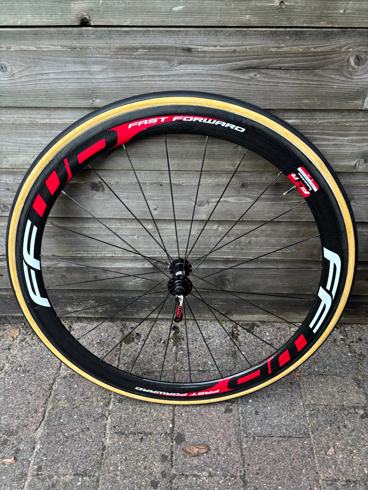 Fast Forward FFWD F4R Full Carbon Wielset Racefiets, Fietsen en Brommers, Fietsonderdelen, Gebruikt, Racefiets, Carbon, Ophalen