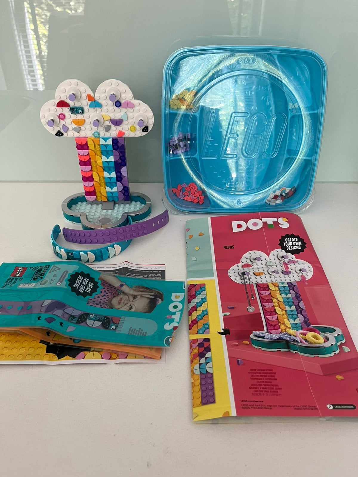 Lego Dots Regenboog sieradenhouder (41905) incl 2 bandjes, Overige thema's, Inclusief instructies, Lego, Overige typen