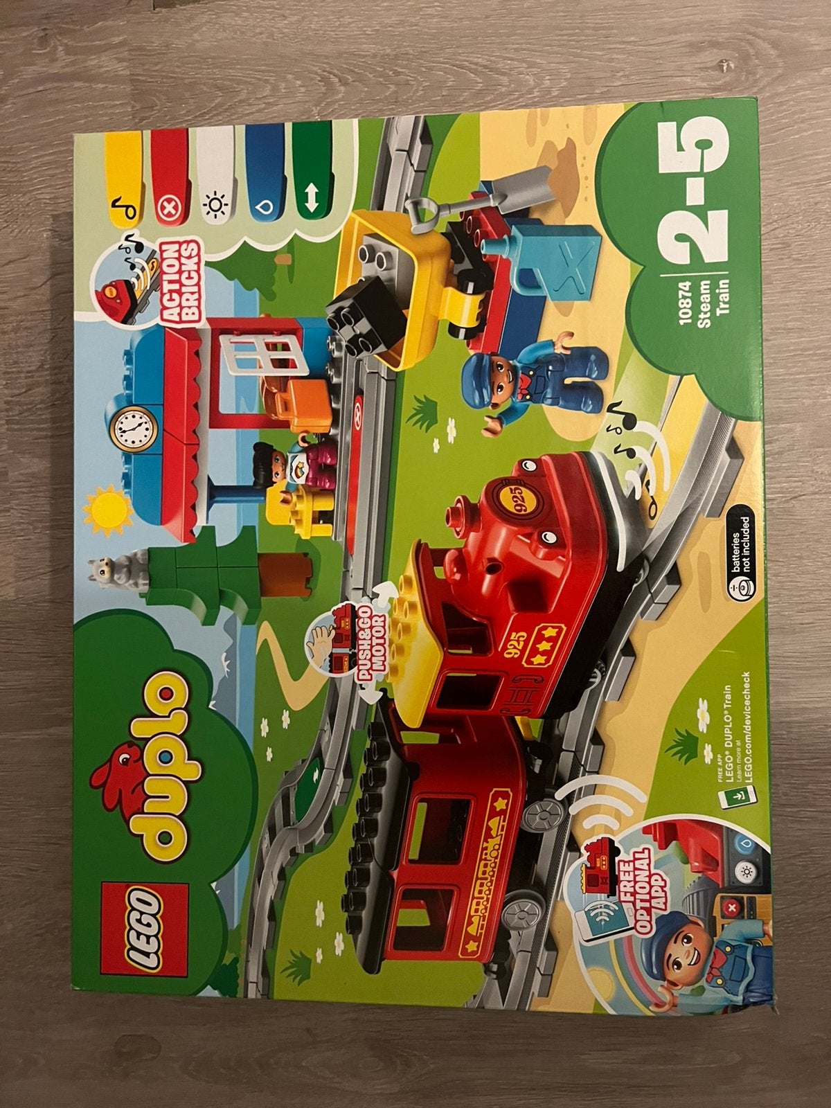 Lego duplo trein + extra spoor, Ophalen, Zo goed als nieuw, Duplo