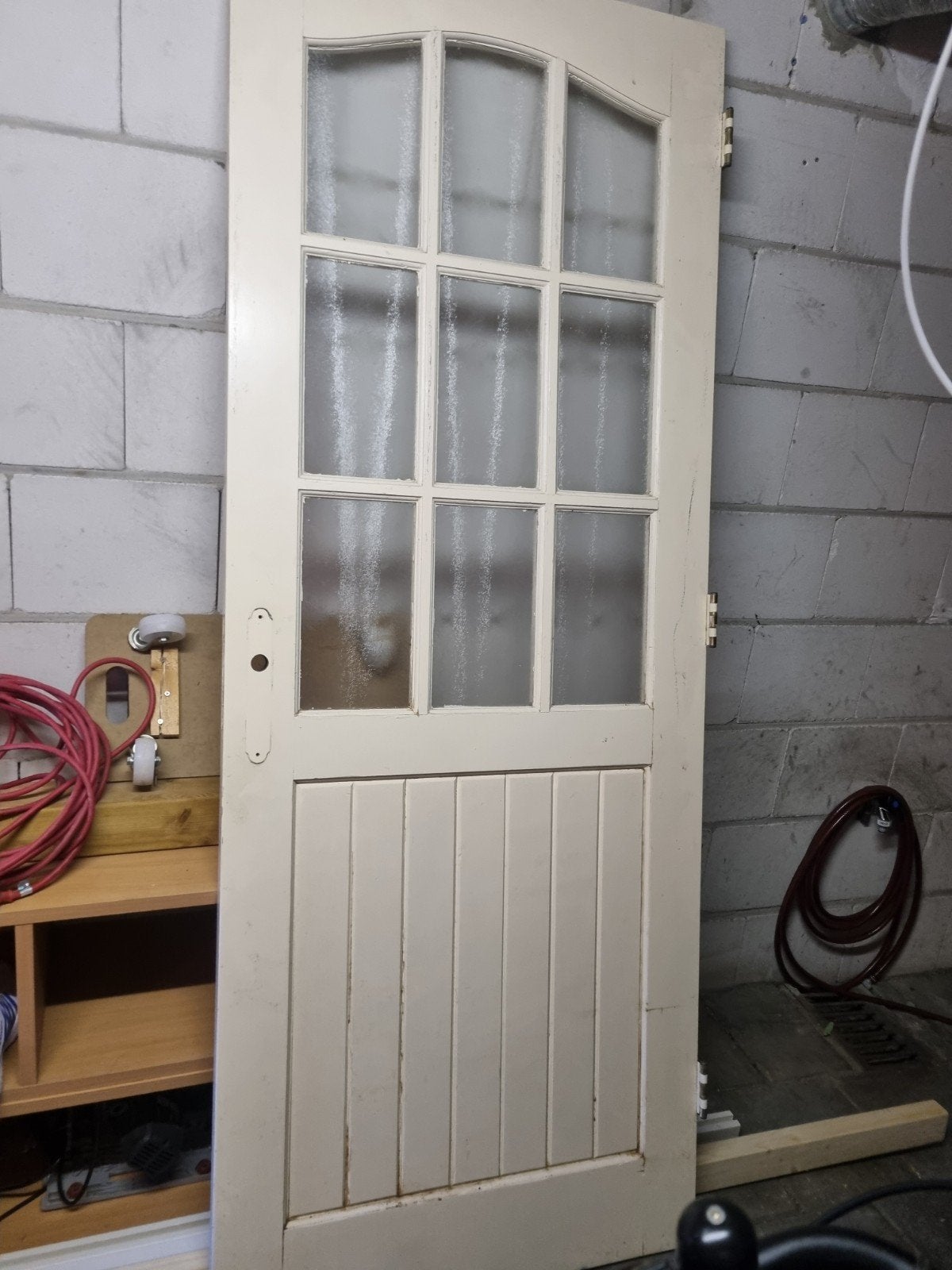 Klassieke hardhouten deur - 210x83 cm, Ophalen, Gebruikt, 80 tot 100 cm, Binnendeur