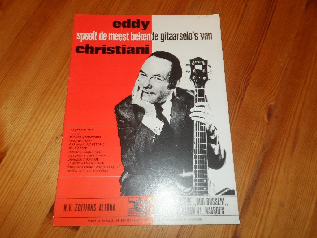 Eddy christiani speelt de meest bekende gitaarsolo's, Gitaar, Nieuw, Ophalen of Verzenden, Artiest of Componist