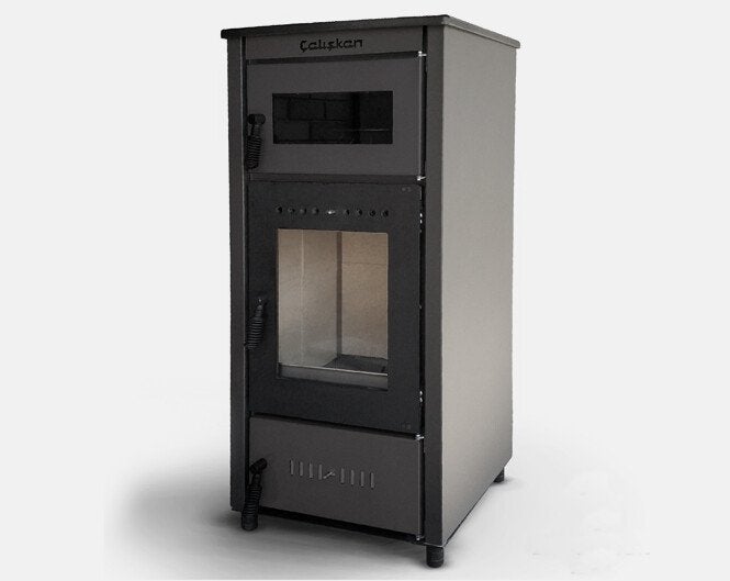 Stalen Houtkachel met oven | ÇALIŞKAN Model 302 (7kw), Niet ingevuld, Niet ingevuld, Ophalen of Verzenden, Vrijstaand