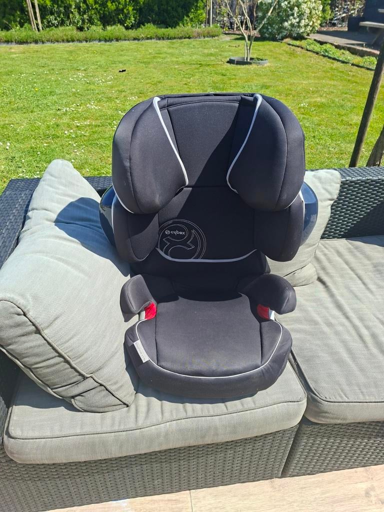 Cybex Solution X2-Fix Gold Line autostoel zwart, Autogordel of Isofix, Gebruikt, Zijbescherming, Ophalen
