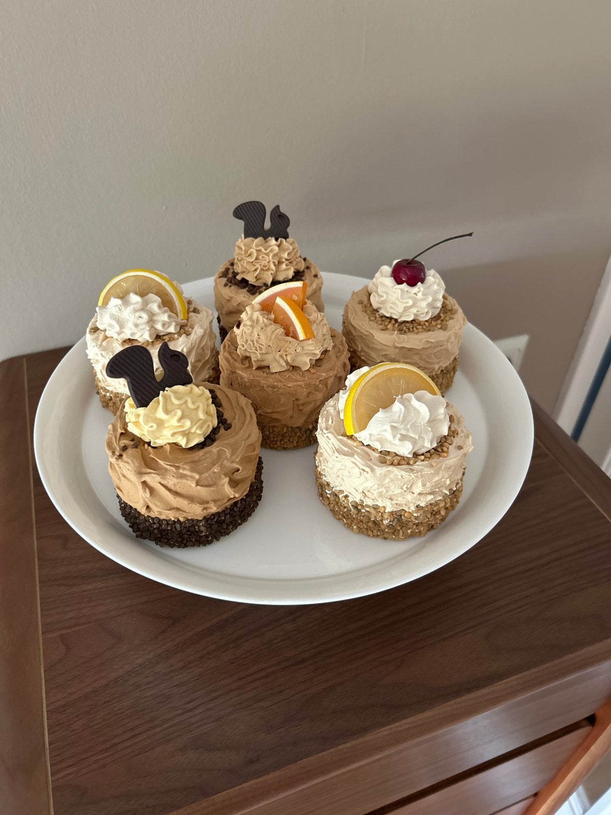 Decoratieve gebakjes - set van 6, Huis en Inrichting, Woonaccessoires | Overige, Meerkleurig, Overige stijlen, Nieuw, Kunststof