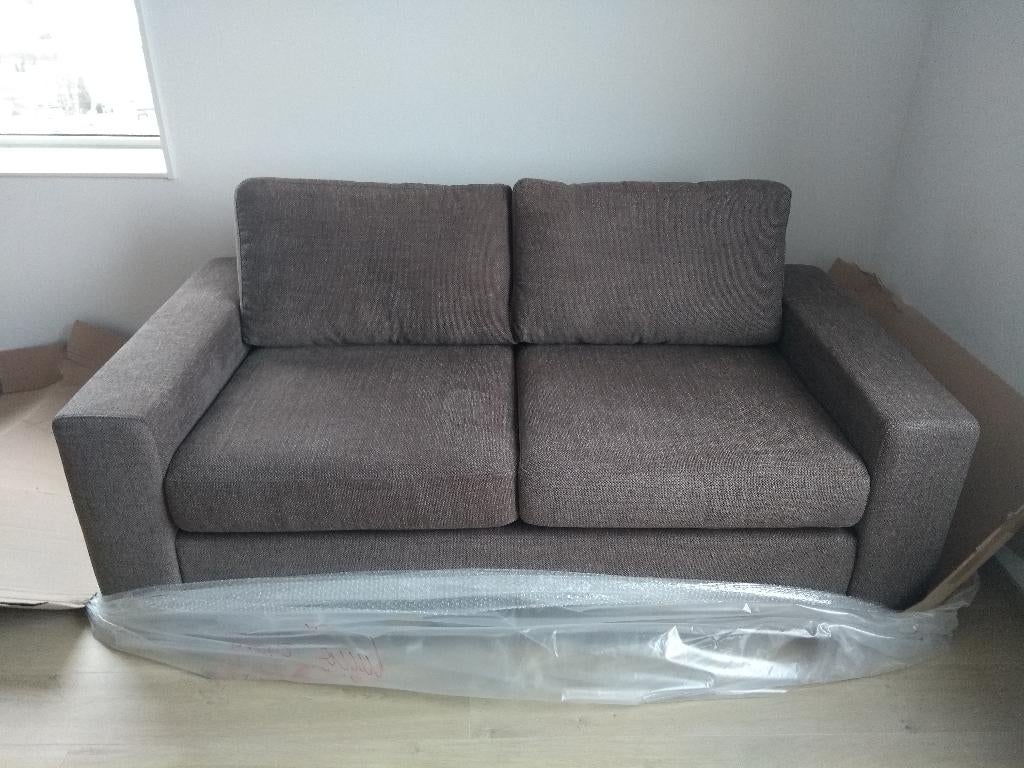 Goossens Lucca Bank / Sofa Gemêleerd Bruin | NIEUW, Ophalen, Nieuw, Stof