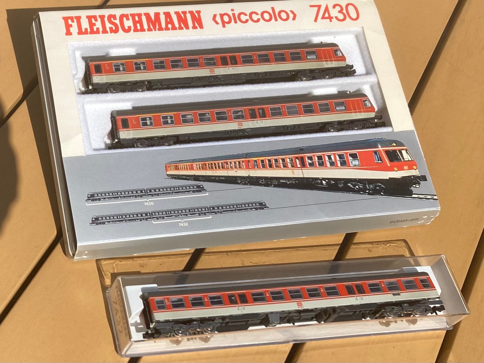 Fleischmann Piccolo 7430 + (2x) 7432, Hobby en Vrije tijd, Modeltreinen | N-Spoor, Gebruikt, Fleischmann, Ophalen of Verzenden