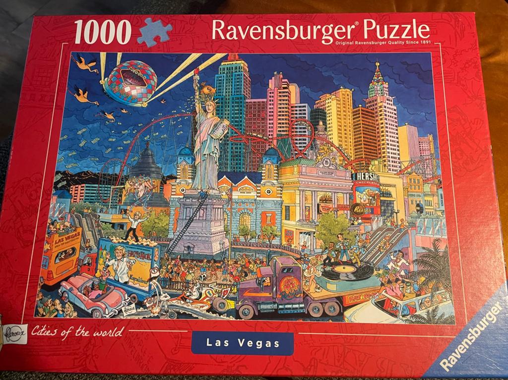 Ravensburger legpuzzel 1000 stukjes Las Vegas, Ophalen of Verzenden, 500 t/m 1500 stukjes, Zo goed als nieuw