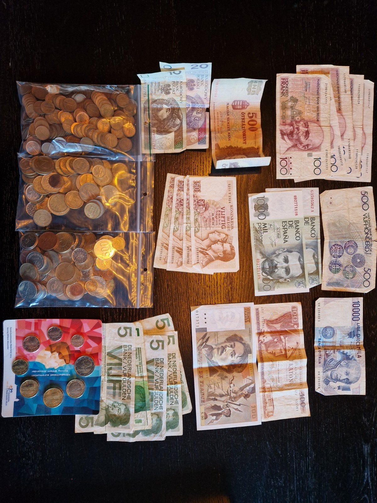 Munten en briefjes verzameling, Ophalen of Verzenden, Buitenland, Munten en Bankbiljetten