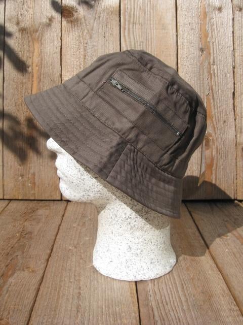 Olijfgroene bucket hat van Fiebig maten 61 en 63 nu Sale, 60 cm (XL, 7½ inch) of meer, Haven 49, Hoed, Geasluis@planet.nl
