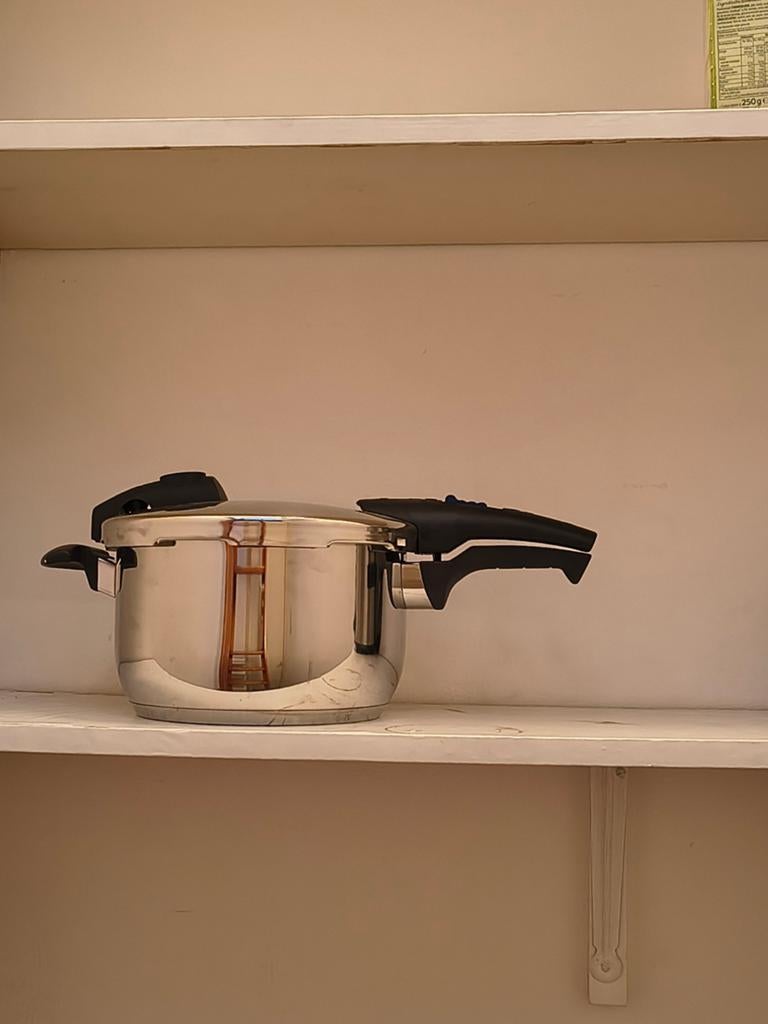 Fissler Blue-Point Snelkookpan - RVS, Kookpan of Snelkookpan, Ophalen of Verzenden, Zo goed als nieuw, Rvs