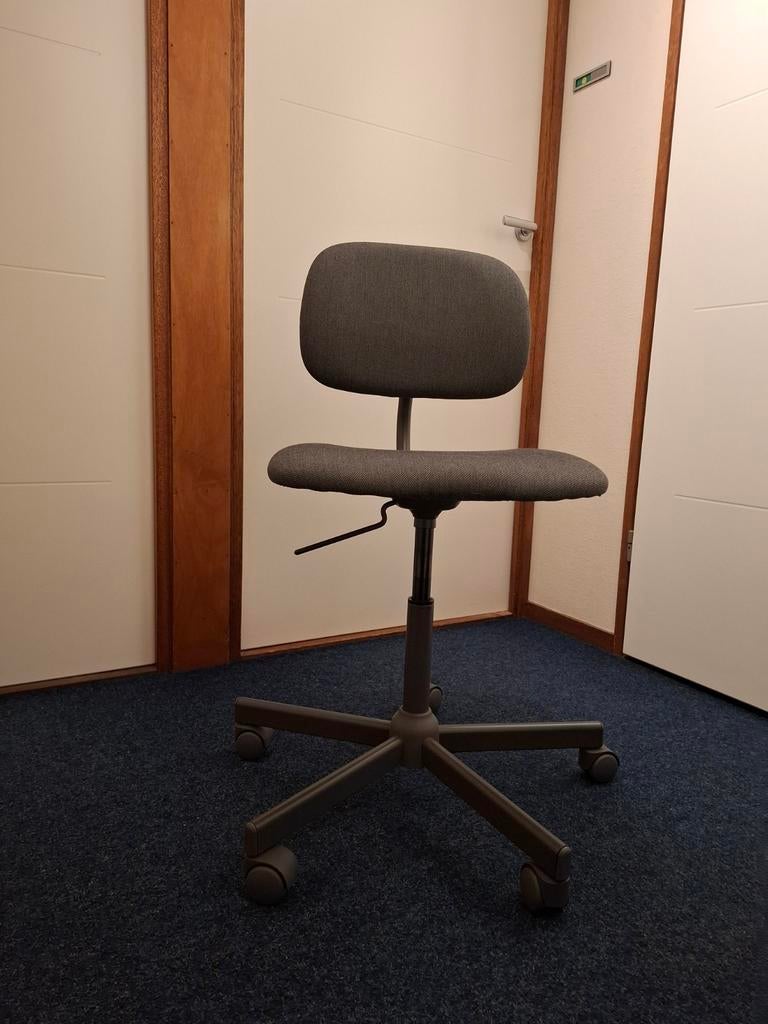 Ikea Bleckberget bureaustoel, grijs, Huis en Inrichting, Bureaustoelen, Ophalen, Zo goed als nieuw, Grijs, Bureaustoel