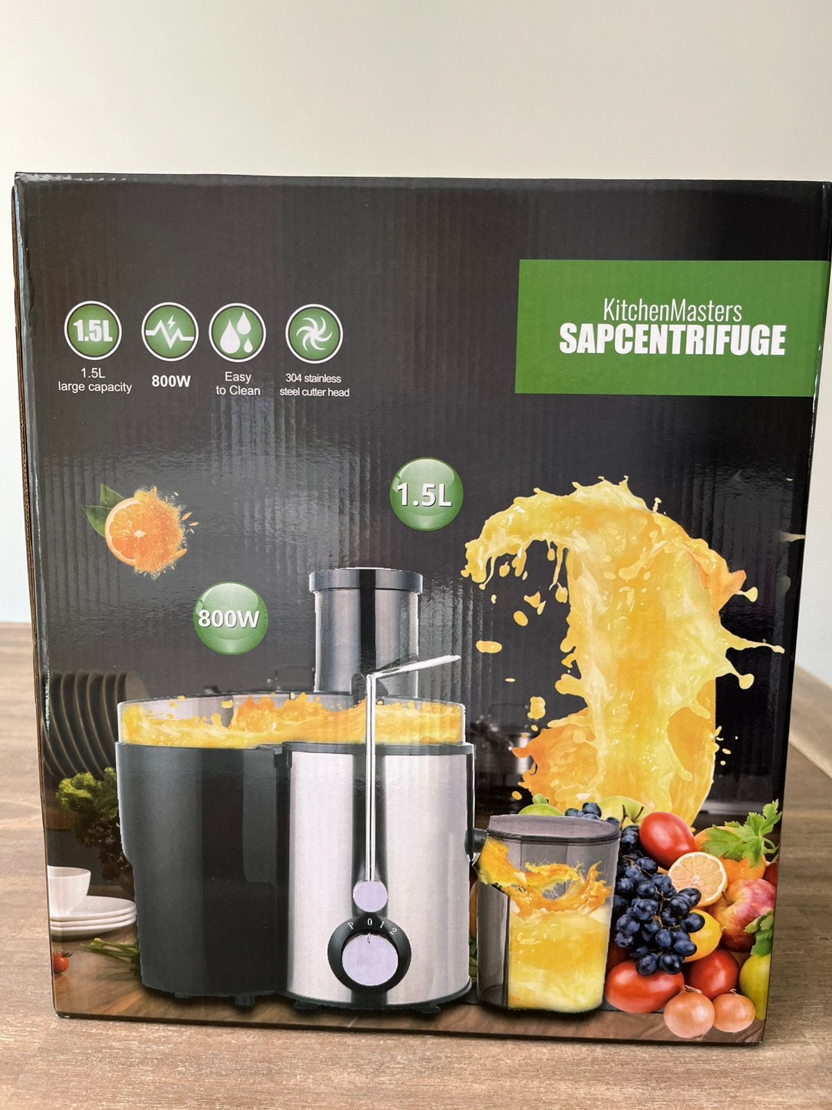 Sapcentrifuge KitchenMaster, Ophalen, Nieuw, Elektrisch, Sapcentrifuge